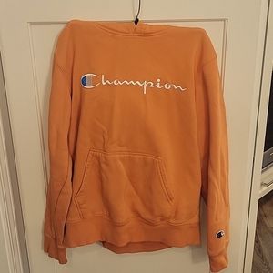 Champion Youth size L Sweatshirt hoodie orange